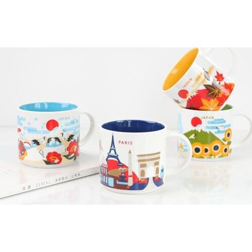 Creativity City Cup USA City Bone china Mug Global Collection Ceramic Japan England London ShaiHai ShenZhen BeiJing City Mug