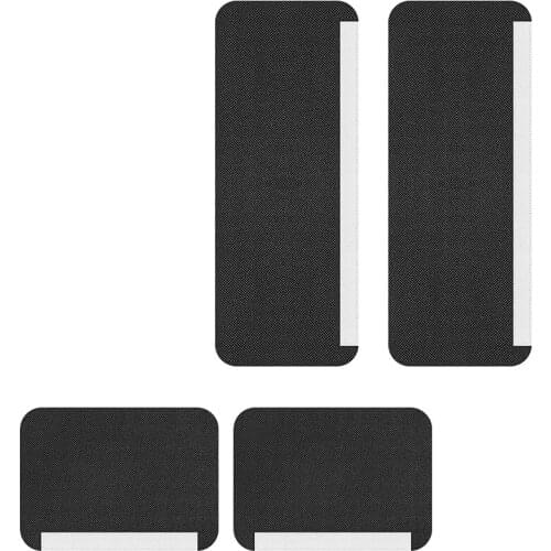 Refrigerator Door Handle Covers, Set of 4, Keep Your Kitchen Appliance Clean From Smudges, Drips, Food Stains (Black)