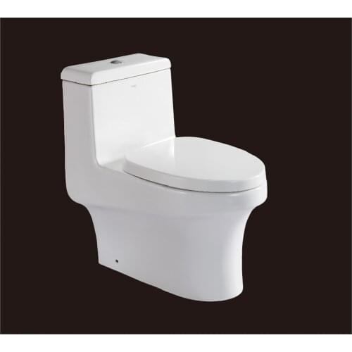 2019 hot sales water closet one-piece toilet S-trap toilets with PVC adaptor PP soft close seat AST362 UPC certificate