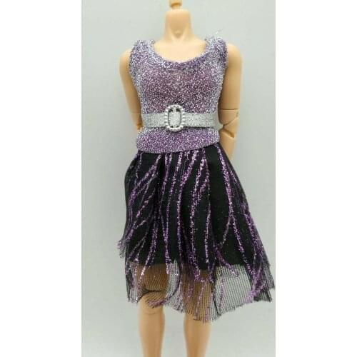 1/6 Scale Phicen Purple Dress Clothing for 12inch Action Figure Toys Collection