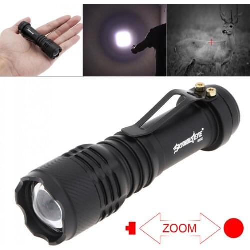 Sky Wolf Eye Flashlight Torch 300LM XPE Zoomable Mini Hard Light LED Flashlight Torch Lamp with 3 Modes for Camping / Hiking