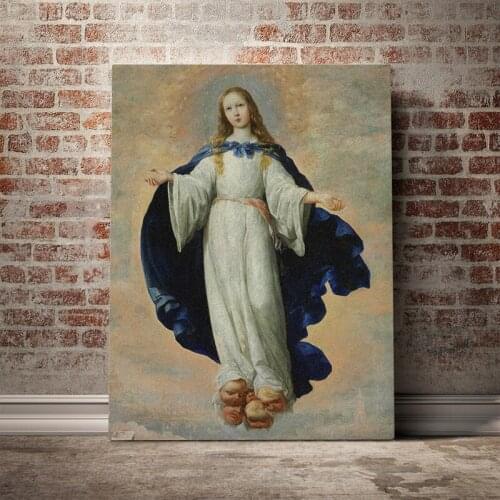 The Immaculate Conception Catholic Religious Art Painting Canvas Poster Wall Decor Living Room Bedroom Decoration Prints
