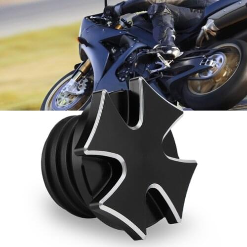 New Fuel Tank Cap Motorcycle Crossed Fuel Oil Tank Cover CNC Billet Aluminum Cap Replacement Fuel Tank Caps Dropshipping