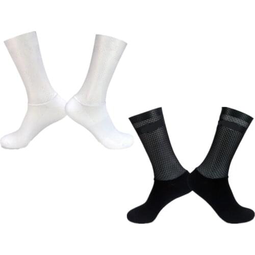 New Pro Team Aero Socks Anti Slip Silicone Cycling Socks Men Bicycle Sport Running Bike Socks Calcetines Ciclismo