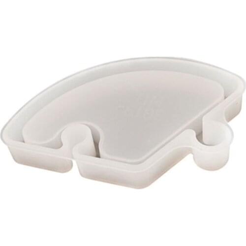 N84D Snack Storage Tray Mold Charm Woman Tray Mold for DIY Jewelry and Cosmetic Storage Epoxy Resin Coffee Home Decoration