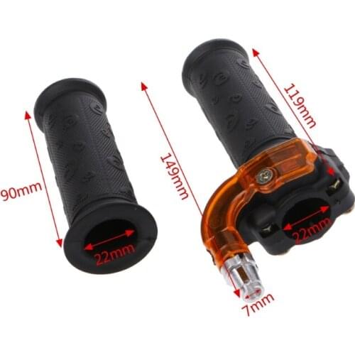 Twist Throttle Accelerator Grip + Cable For 47cc 49cc Mini Dirt Bike Quad Pocket E7CA
