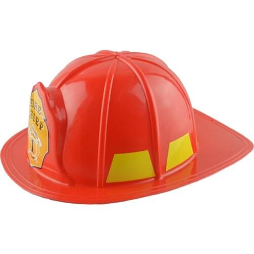 Fire Fighter Fancy Dress Up Costume Emergency Fireman Helmet Hat Boy Girl Child