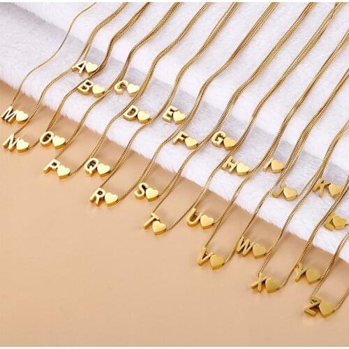 Origin Summer Statement Gold Color Letter Love Heart Pendant Necklacefor Women Exquisite Hollow Out Necklace Jewelry Accessories