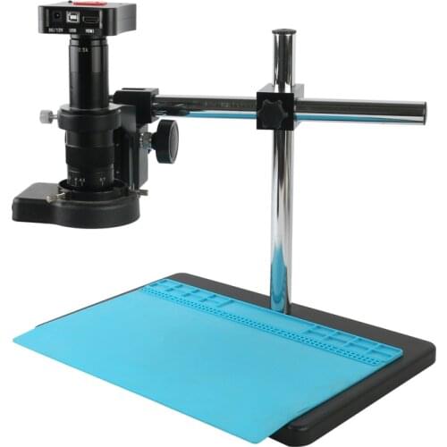 4K UHD 38MP HDMI USB Industrial Video Microscope Camera 180X 300X Electronic Digital Magnifier For Lab/PCB Jewelry Soldering