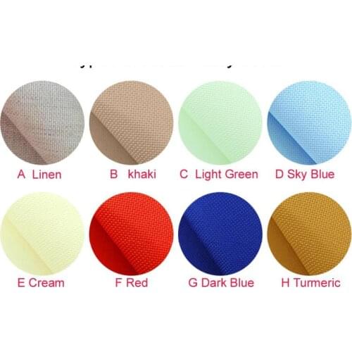 Aida 14ct cloth Green blue cross stitch fabric canvas DIY handmade needlework DIY supplies embroidery craft hand