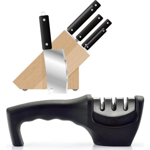 Kitchen Knife Sharpener Stainless Steel Kitchen Tool Sharpening Stone Grinder Knives Sharpener Kitchen Tools Accessories