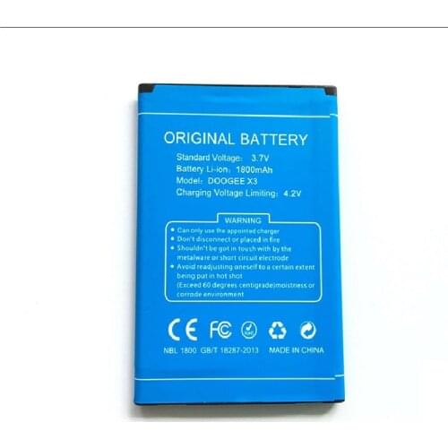 Replacement Battery 1800mAh Back-up Battery for Doogee x3 Mobile phone