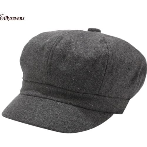Vintage Hats For Women Berets Winter Solid Hat Beret Cap Korean Painter Newsboy Berets Boinas Para Mujer