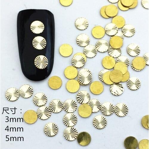 10pcs/bag Retail New Japan Korea 3D Nail Art Deco Alloy Nail Accessories Kawaii Shining Circle Style DIY Nail Tools for Manicure
