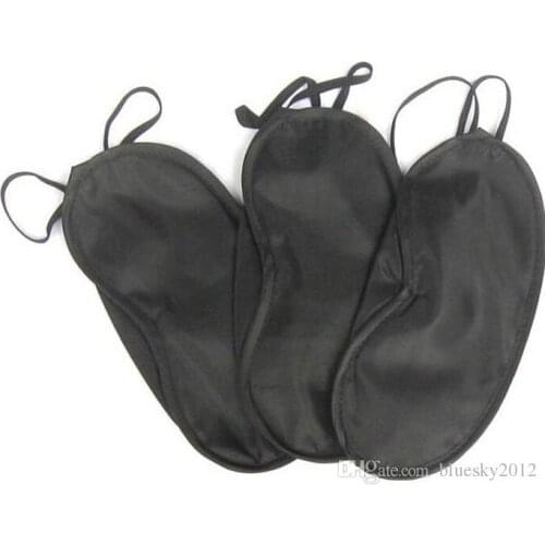 50pcs 2015 High quality Eye Mask Shade Nap Cover Blindfold Travel Rest Skin Health Care Treatment Black Sleep AAAA quality