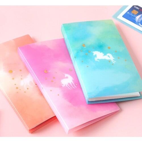 120 Pockets Home Picture Case Storage Portable Name Card Book Photo Album Card ID Collection of childrens literacy cards