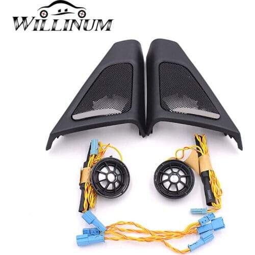 Car tweeter cover for BMW F10 F11 auto interior front speaker treble audio twiiter horn loudspeaker trumpet trump covers trim