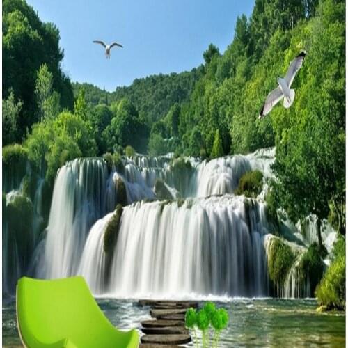 Large wallpaper bedroom 3d living room TV wall sofa landscapes spatial expansion seamless wall 3d wallpaper covering Beibehang