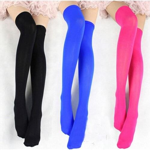 13colors Candy color Stockings Sexy Christmas Stylish Ladies Womens Silk Stockings Nightclubs Pantyhose Elastic Long stocks