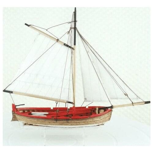 Wooden Ship model building Kits Single mast sailboat modelDIY ship model