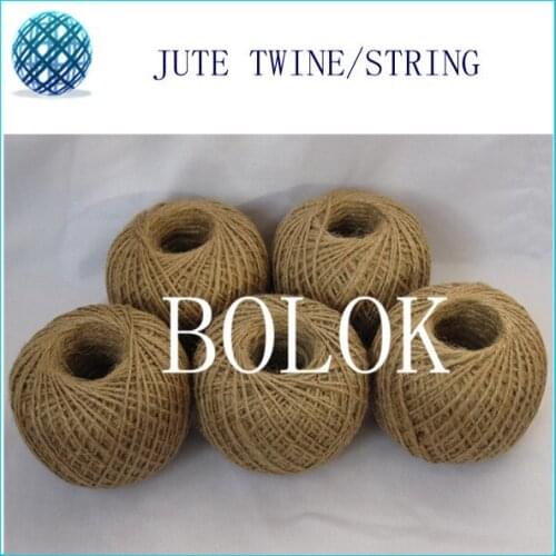 25pcs/lot Natural jute twine (Dia.:1.5-2mm,110yards/ball, 2 ply twisted) DIY jute rope by free shipping