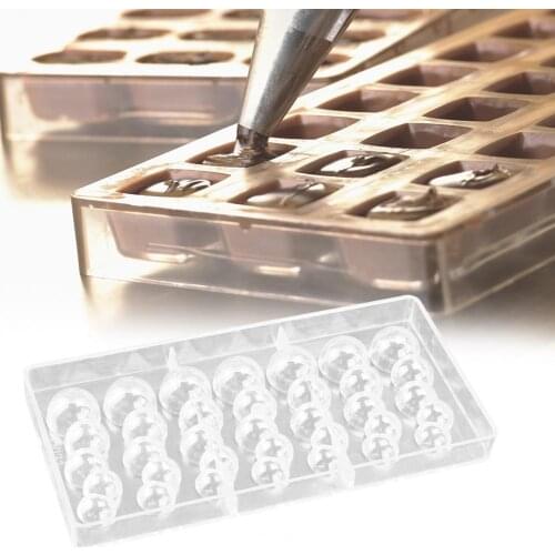 Chocolate Mold Reusable Food-grade Transparent Candy Bars Thick Baking Mould for Kitchen