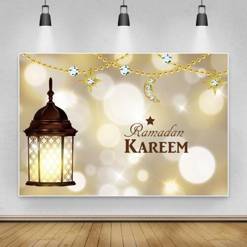 Eid Mubarak Ramadan Kareem Light Bokeh Photophone Baby Portrait Photozone Party Photo Backdrops Scenic Photography Background