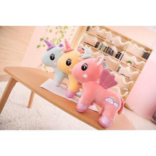 25/35cm Cute Unicorn Plush Toy Soft Doll Unicorns Stuffed Animal Unicorn Cuddle Appease Sleeping Pillow Gift for Children