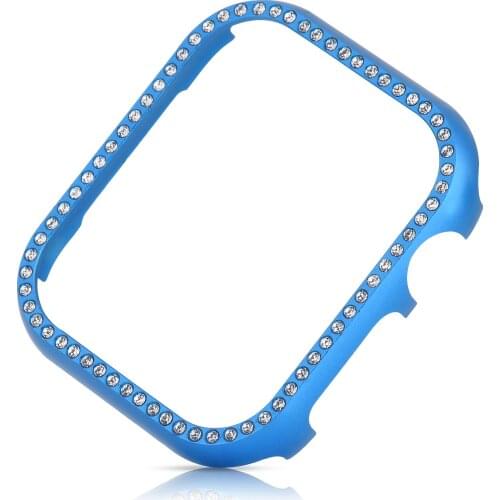 Fashion Hard Shell Protective Cover for Apple Watch 38mm 42mm 4 3 2 1 Bling Bumper Frame Protector for iWatch 44mm 40mm Series 5