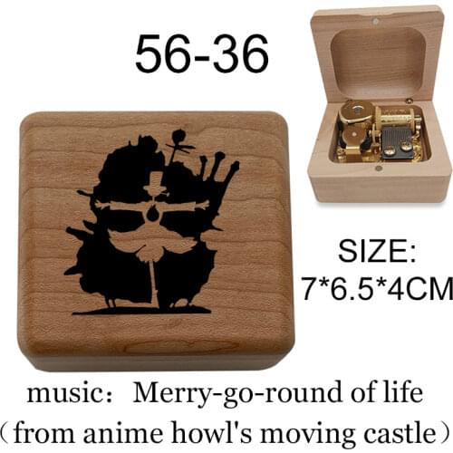 Howls Moving Castle Merry Go Round of Life Musical Music Box Mechanism Box Gift for Christmas birthday new year kids boys toy