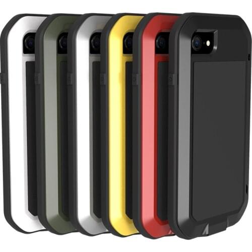 Original Love Mei Powerful Case For Iphone 7 8 Shock Dirt Proof Water Resistant Metal Armor Cover Phone Case For Iphone Se 2020