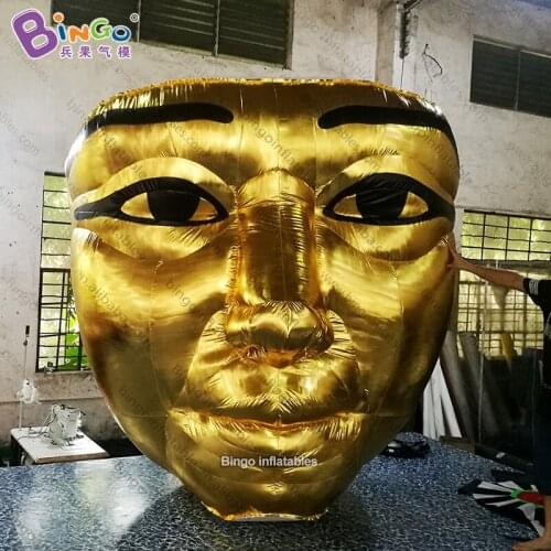 Customized 2.5m high Egyptian Pharaoh inflatable egyptian mask model, big inflatable mask -inflatable toy