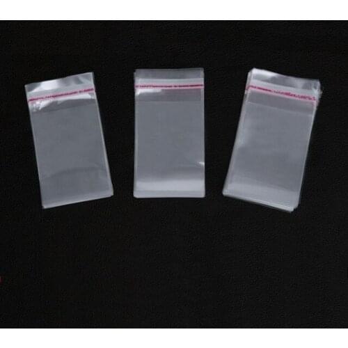 500pcs/lot-4*15cm Clear Resealable Cellophane/BOPP/Poly PVC Bags Transparent OPP Storage Bags Self Adhesive Seal