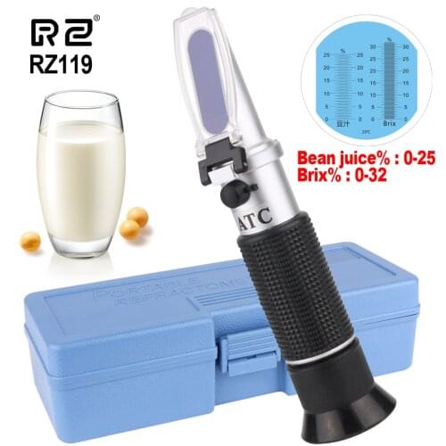 RZ Refractometer Soy juice Meter Handheld Portable Refractometro Brix 58-90% Sugar Meter Fruit Food Sugar Tester Refractometer