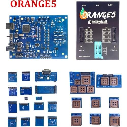Lowest price OEM Orange5 With Full Adapter Orange 5 Programmer Device Hardware + Enhanced Function Software Car Programmer Tool