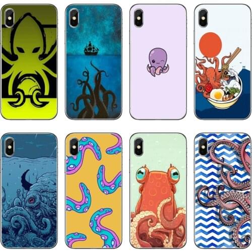 Cartoon Octopus Silicone Phone Case For Samsung Galaxy M30 J8 J7 J5 Pro J6 J4 Prime A6 A8 A9 Plus J3 2018 2017