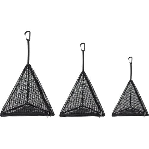 Outdoor Triangles Drying Net PVC Hangings Net Bag Foldable Storage Bag Camping Hangings Insect-proof Food Packs