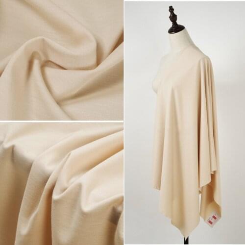 High quality soft knitted four-sided stretch 80D nylon cotton tencel roman cloth T-shirt skirt fabric