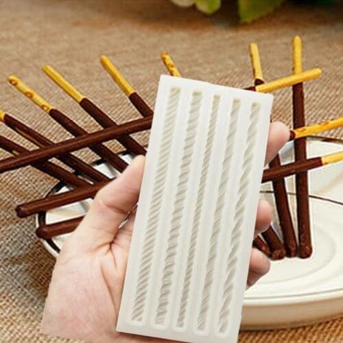 Pearl Twist Rope Silicone Mold Kitchen Resin Baking Tool DIY Cake Pastry Fondant Moulds Chocolate Dessert Decoration Supplies