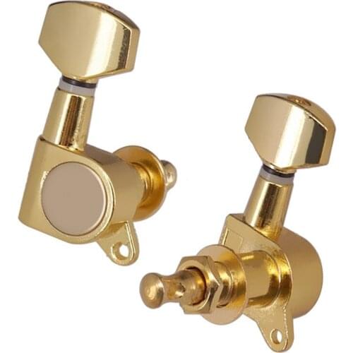 6R gold Electric Guitar strings button Tuning Pegs Keys tuner Machine Heads Guitar Parts Musical instruments accessories