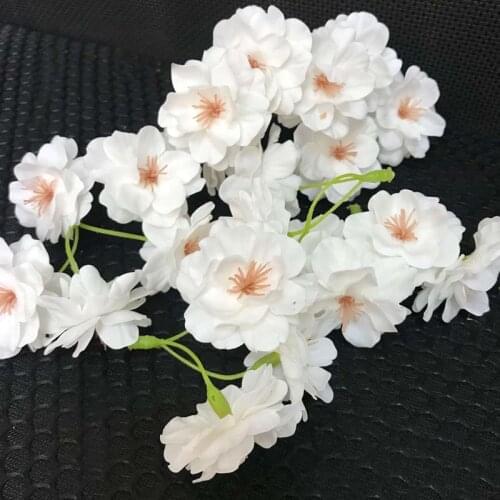 3 Flowers Heads=1PCS,8PCS Soap Flower Roses Artificial Cherry Blossom Flowers Head for Wedding Bouquet Gift Box Decoration,Home