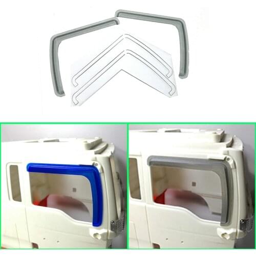 Acrylic Weather Shield Windows Visor for 1/14 Tamiya RC Truck Car MAN TGX 540 56325 56346 Diy Parts