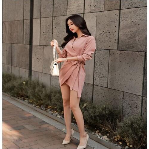 Free Shipping Ladies Fashion Sexy Dress Women Slim Hips Irregular Dress