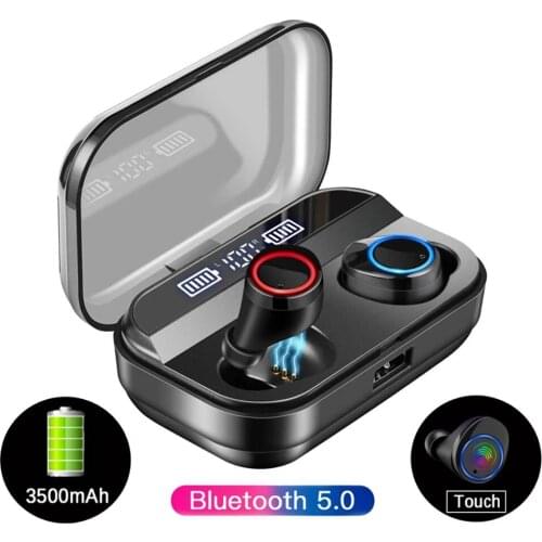 Bluetooth Earbuds TWS Wireless Bluetooth 5.0 Earphones with Microphone 5D Stereo Sound in-Ear Headsets For Sports Running