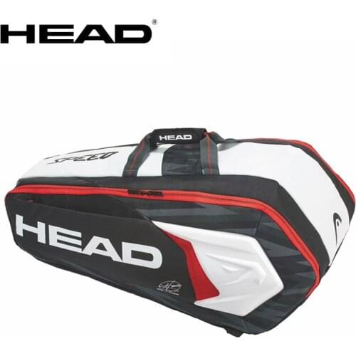 HEAD Large Backpack Tennis Bag Tennis Racket Bag Double Shoulder Bag 9 Tennis Rackets Large Capacity Backpack Tenis Raquete Pack