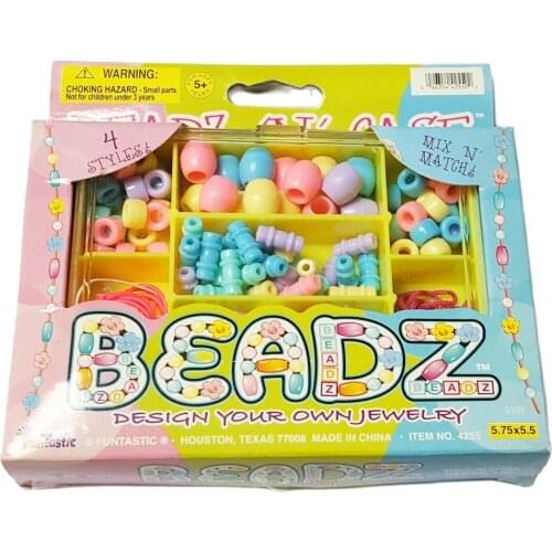 DIY Bead Box Jewelry Instruction on Box Bracelet Girl Kids Princess Home Craft Birthday Party Favor Gift Loot Gift Novelty Prize