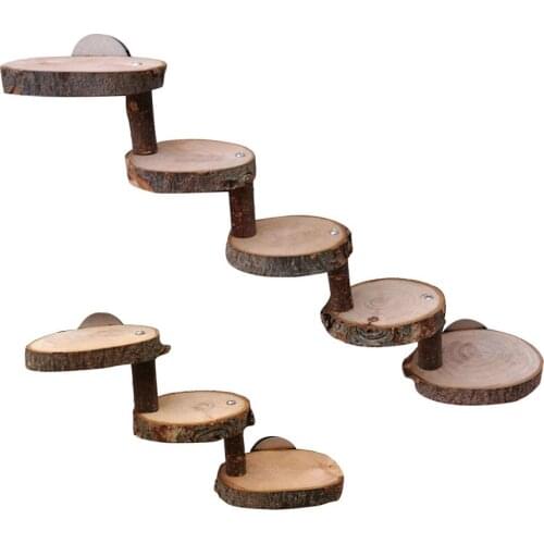 Hamster Wooden Ladder Mini Pet Bridge Toy Safe Pet Climbing Stair Training Tool For Hamsters Sugar Glider Parrots Dropshipping