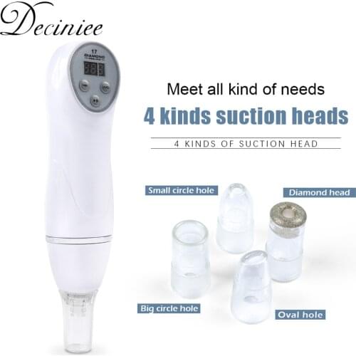 Cheap 6 Tips Portable Microdermabrasion Diamond Peeling Device Blackhead Removal Skin Peel Diamond Dermabrasion Facial Massage
