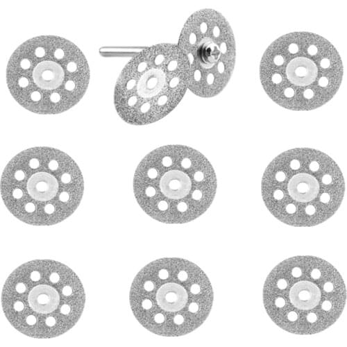 12 PCS Diamond Grinding Dremel Accessories Discs Metalworking Circular Saw Cutting Disc For Engraver Electric Mini Drill