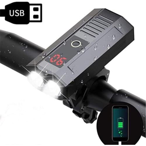 LED Bike Light Waterproof USB Rechargeable MTB Bicycle Lamp 360 Degree Rotation Power Bank Flashlight Headlight Bike Accessories